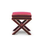 Marcel X Bench – Burgundy Velvet & Ochre Piping (4)