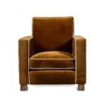 RIJD – Caspian Club Chair – Ochre Velvet