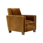 RIJD – Caspian Club Chair – Ochre Velvet 3