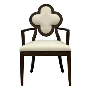 Lucky Armchair – Beige With Green Velvet Piping