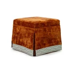 RIJD Laurent Square Pouf Nobilis Austral Rust 2