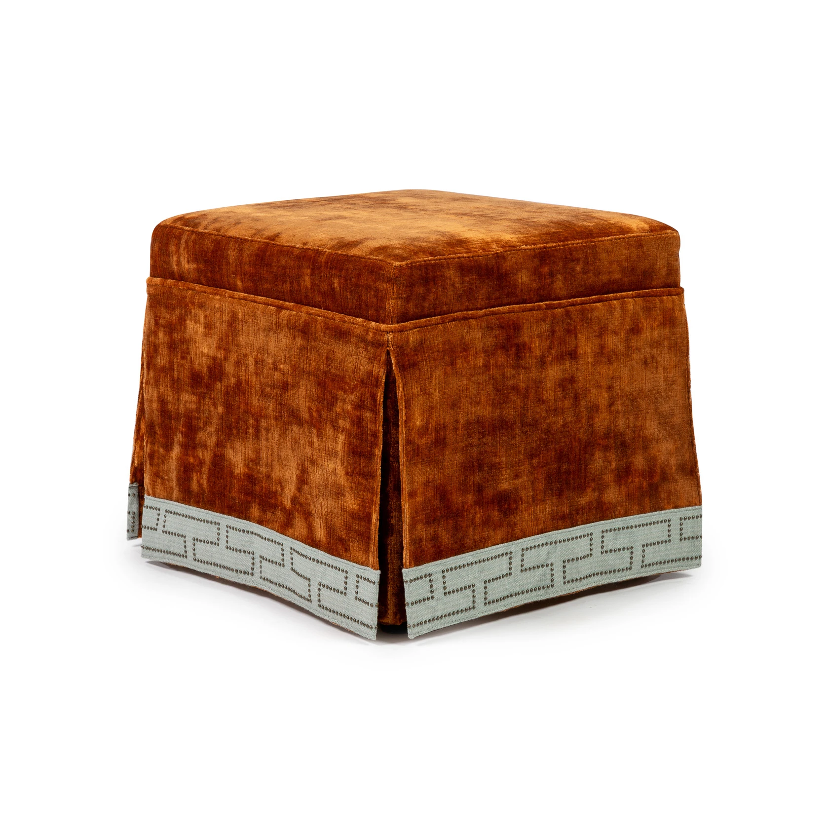 RIJD Laurent Square Pouf Nobilis Austral Rust 2