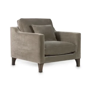 Orlando Lounge Chair – City Velvet Taupe