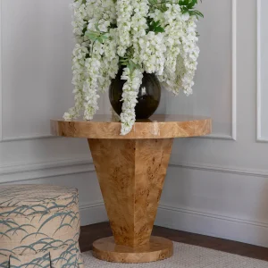 Adrian Center Table – Glossy Burl