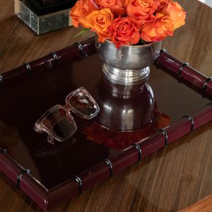 RIJD Bamboo Tray – Burgundy