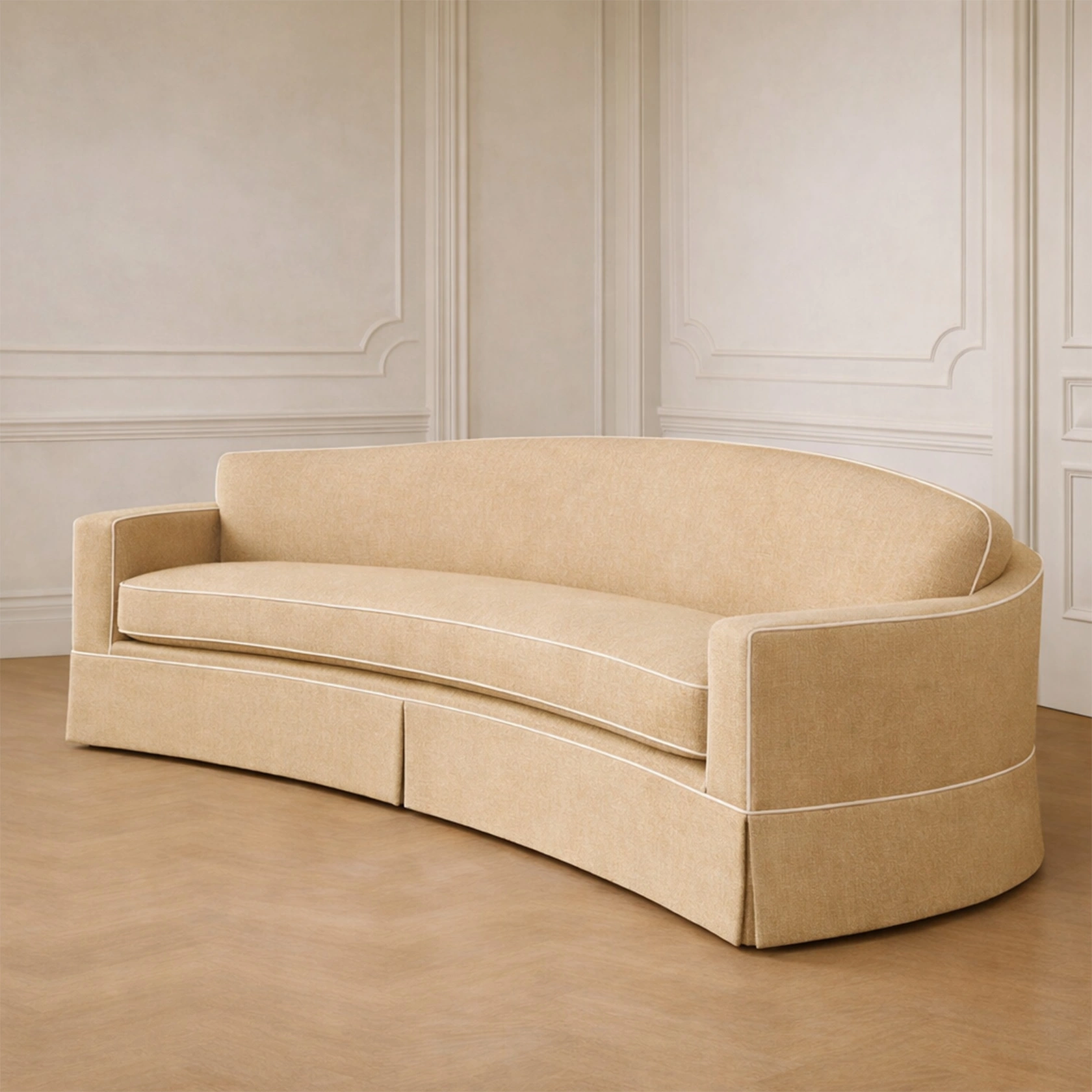 charles sofa bisquit piping