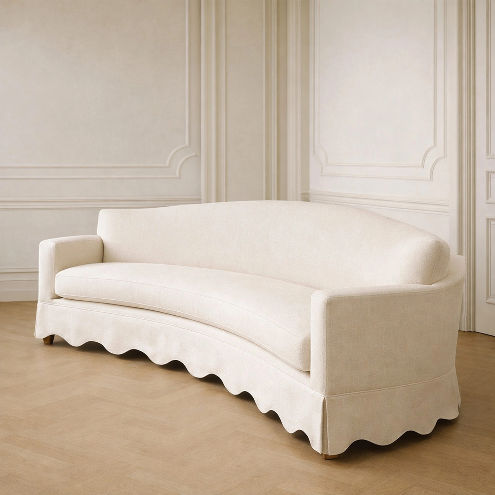 charles sofa linnen scallop