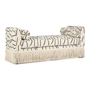 Julian Seat Bench – Casamance Bejuco – Ivory Fringe