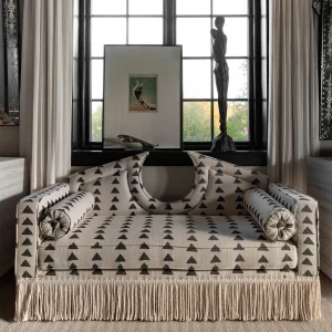 Julian Seat Bench II – Boho Triangle & Ivory Fringe