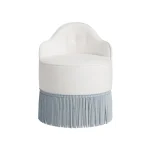 lou stool blue fringe