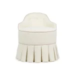 lou stool linen blush