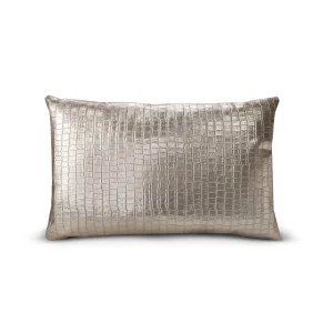 RIJD Pillow 60 x 40 cm – Embossed Gold Leather